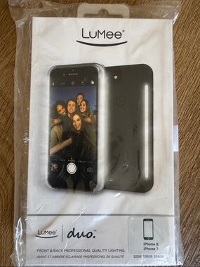 NWT, FREE with Purchase, LuMee Duo Lighted iPhone Case - Black